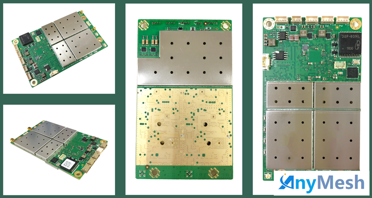 ANYMESH-WL系列1.4GHz 2W MIMO MESH自组网电台板